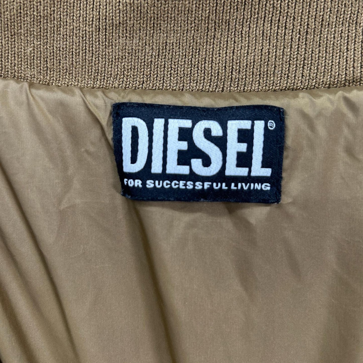 DIESEL ディーゼル オレンジ×ブラウン K-OHIO ニット切替 ジャケット フライトジャケット ジャケット