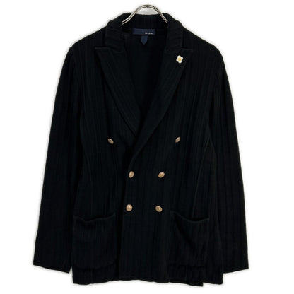 LARDINI ラルディーニ JRLJM57Y ブラック コットン ニット ジャケット ジャケット