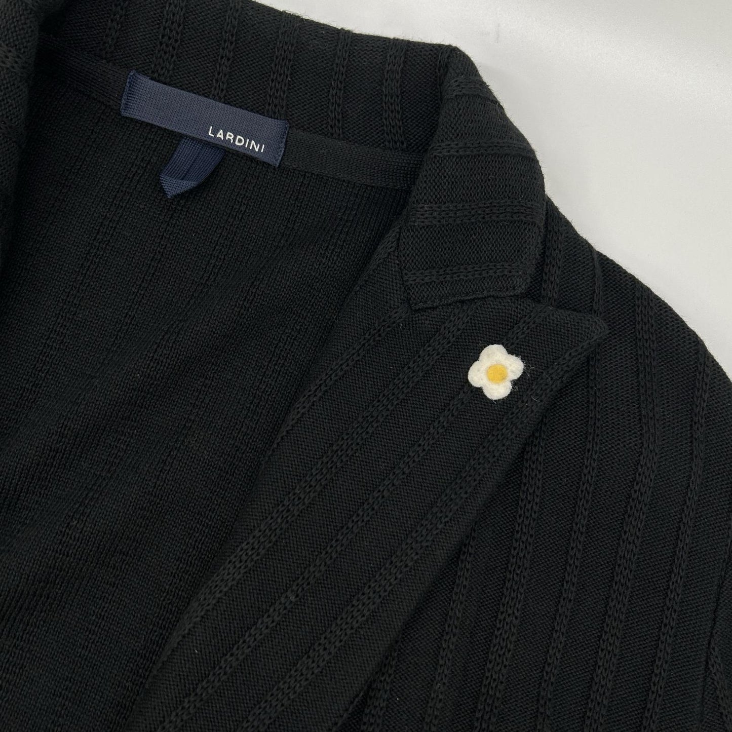 LARDINI ラルディーニ JRLJM57Y ブラック コットン ニット ジャケット ジャケット