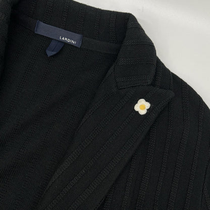 LARDINI ラルディーニ JRLJM57Y ブラック コットン ニット ジャケット ジャケット