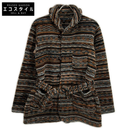 Engineered Garments エンジニアードガーメンツ ブラウン系 エルボーパッチ ベルト付きロングカーディガン トップス