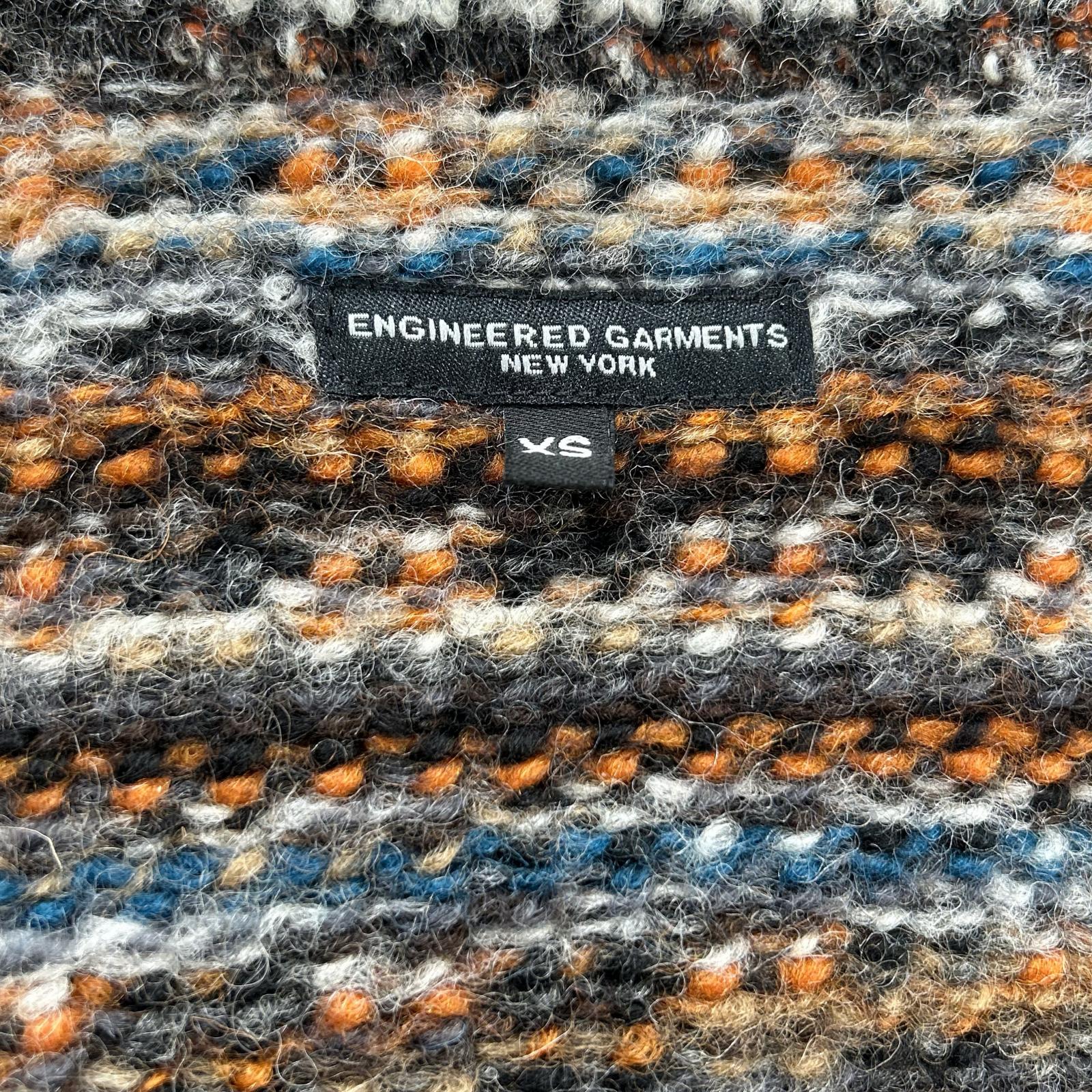Engineered Garments エンジニアードガーメンツ ブラウン系 エルボーパッチ ベルト付きロングカーディガン トップス