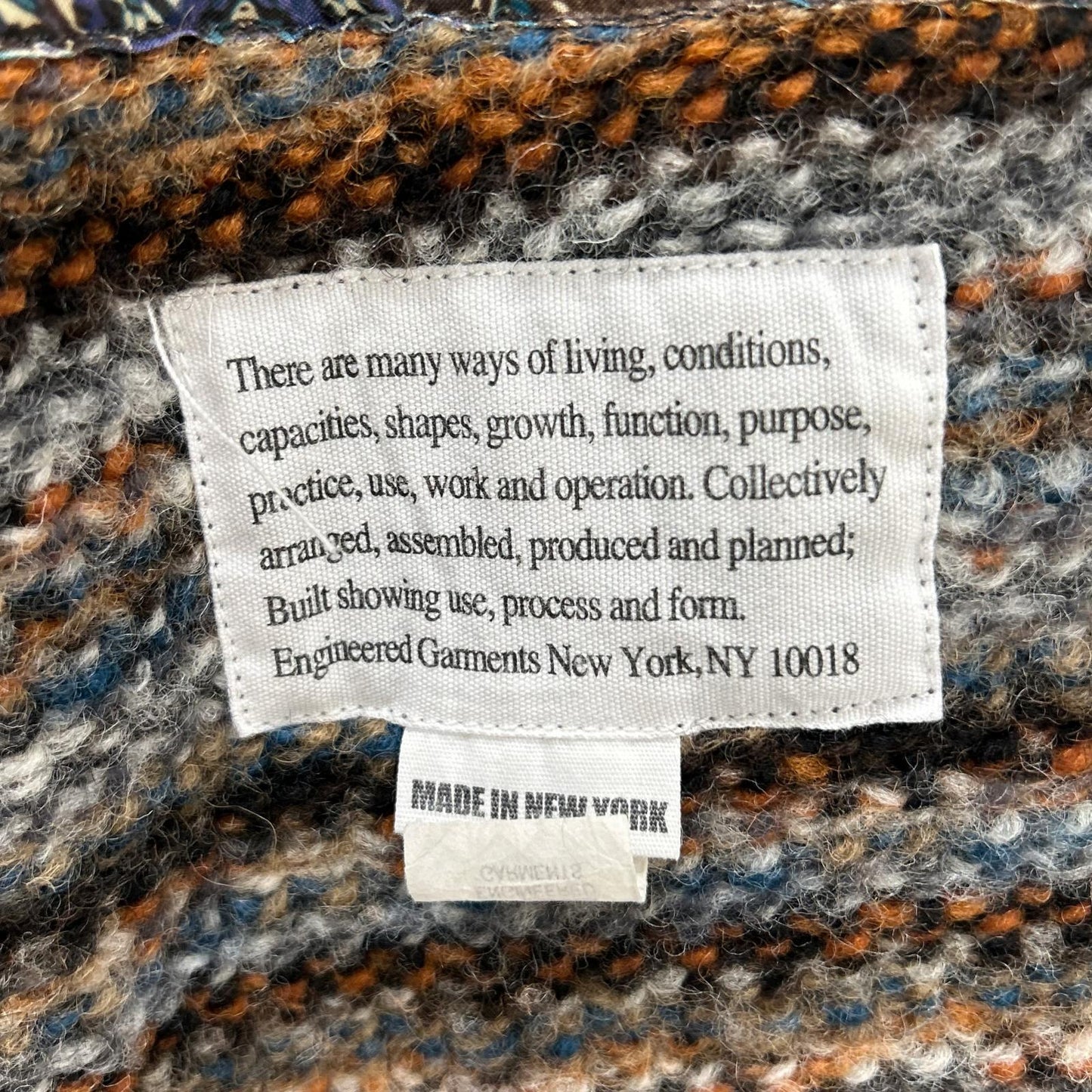 Engineered Garments エンジニアードガーメンツ ブラウン系 エルボーパッチ ベルト付きロングカーディガン トップス