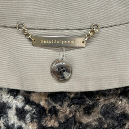 beautifulpeople ビューティフルピープル 1030103424 ベージュ レオパード柄ライナー付 トレンチコート コート