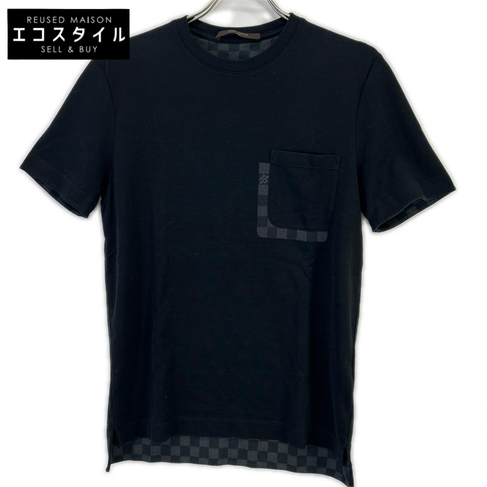 LOUIS VUITTON ルイヴィトン ブラック Tシャツ ダミエポケット トップス