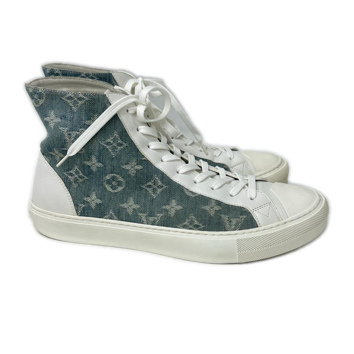 LOUIS VUITTON ルイヴィトン タトゥーライン モノグラムデニム ハイカット スニーカー シューズ