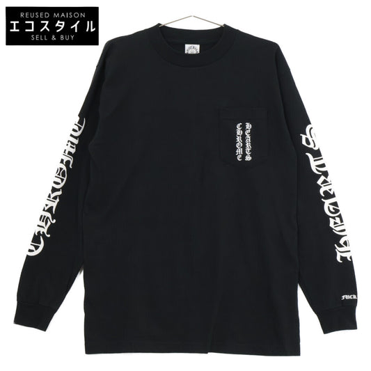 Chrome hearts クロムハーツ OLD オールド アームロゴ スクロールラベルプリント ポケット 長袖Tシャツ トップス