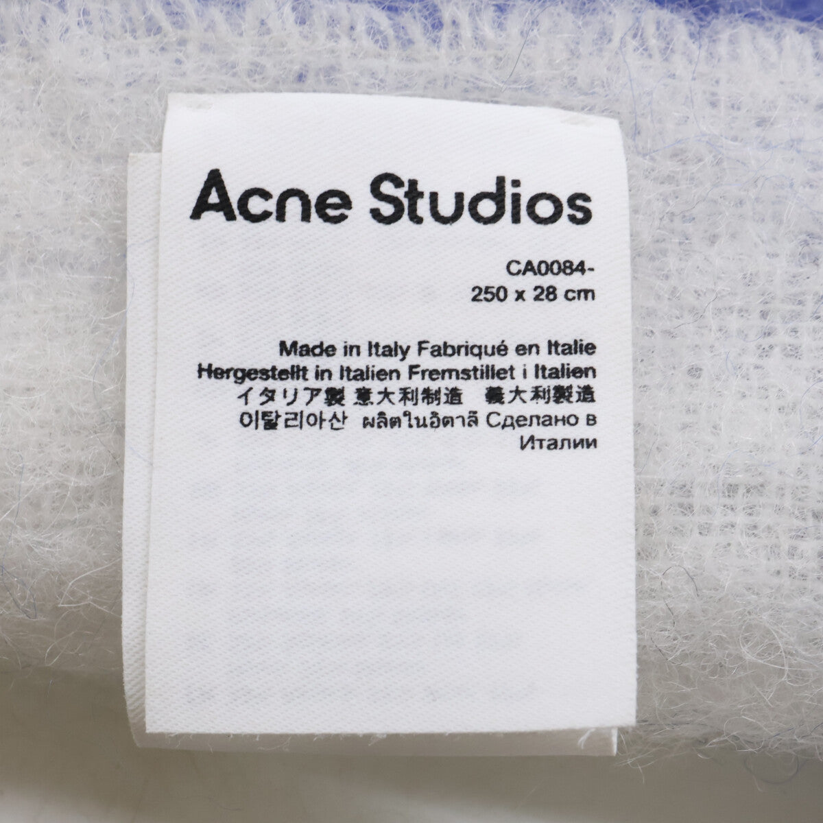 ACNE STUDIOS アクネ ストゥディオズ 【美品】CA0084- モヘアチェック スカーフ マフラー
