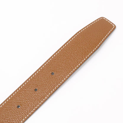 HERMES エルメス 【美品】コンスタンス Hバックル シルバー金具 □M刻 リバーシブル ベルト