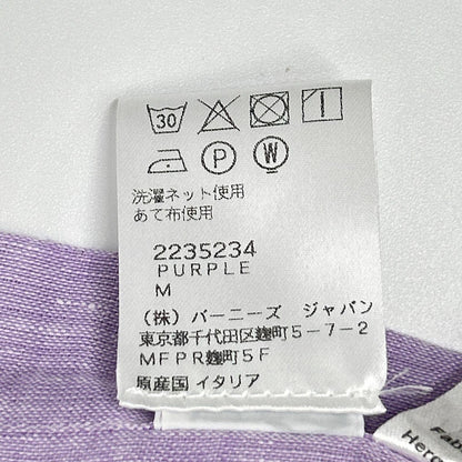 finamore フィナモレ 35484-2 パープル リネン 長袖シャツ トップス