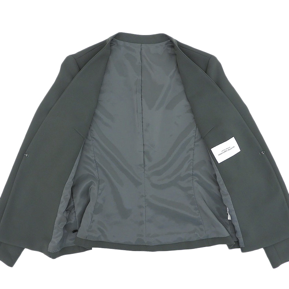 green label relaxing グリーンレーベルリラクシング D ノーラペル ジャケット スカート セットアップ 40 3522-147-1132 スーツ セットアップ