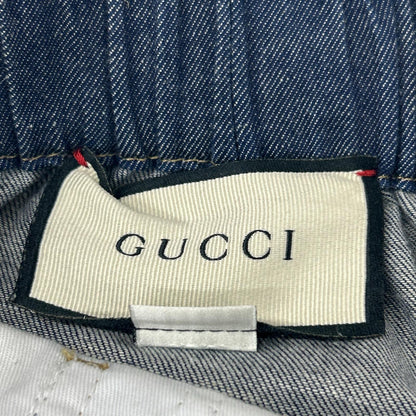 GUCCI グッチ 576547 ブルーワイドデニムイージーパンツ ボトムス