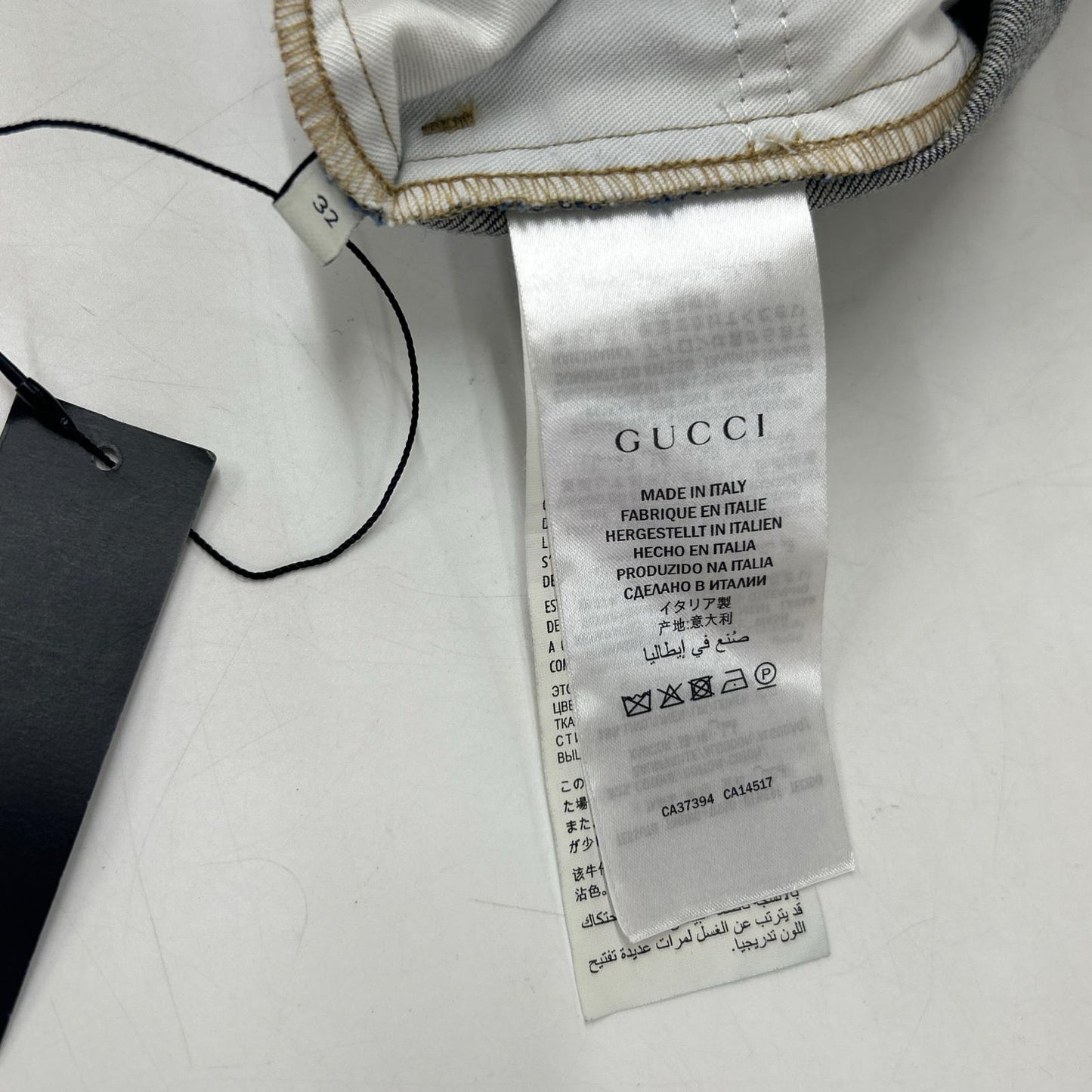 GUCCI グッチ 576547 ブルーワイドデニムイージーパンツ ボトムス
