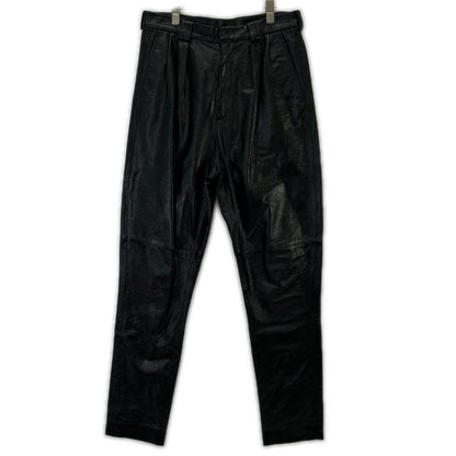 GIVENCHY ジバンシィ BM508460D9 ブラック ラムレザー パンツ ボトムス