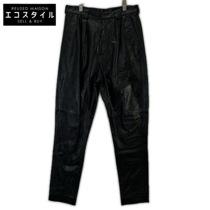 GIVENCHY ジバンシィ BM508460D9 ブラック ラムレザー パンツ ボトムス