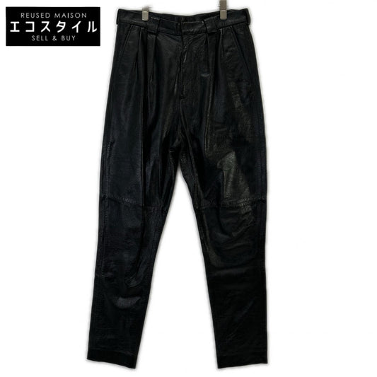 GIVENCHY ジバンシィ BM508460D9 ブラック ラムレザー パンツ ボトムス