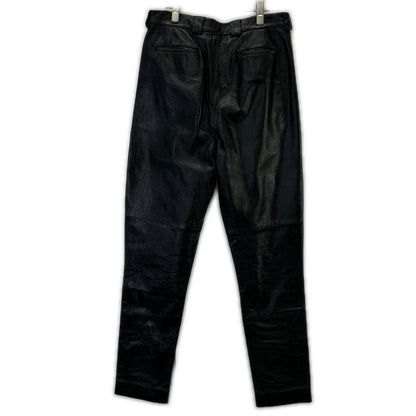 GIVENCHY ジバンシィ BM508460D9 ブラック ラムレザー パンツ ボトムス