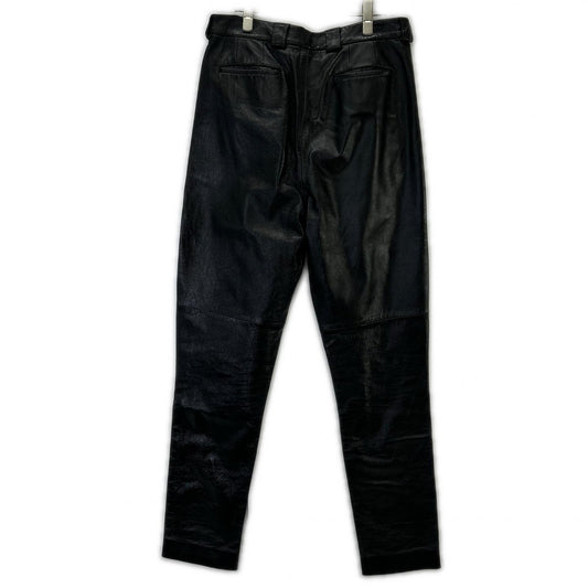 GIVENCHY ジバンシィ BM508460D9 ブラック ラムレザー パンツ ボトムス