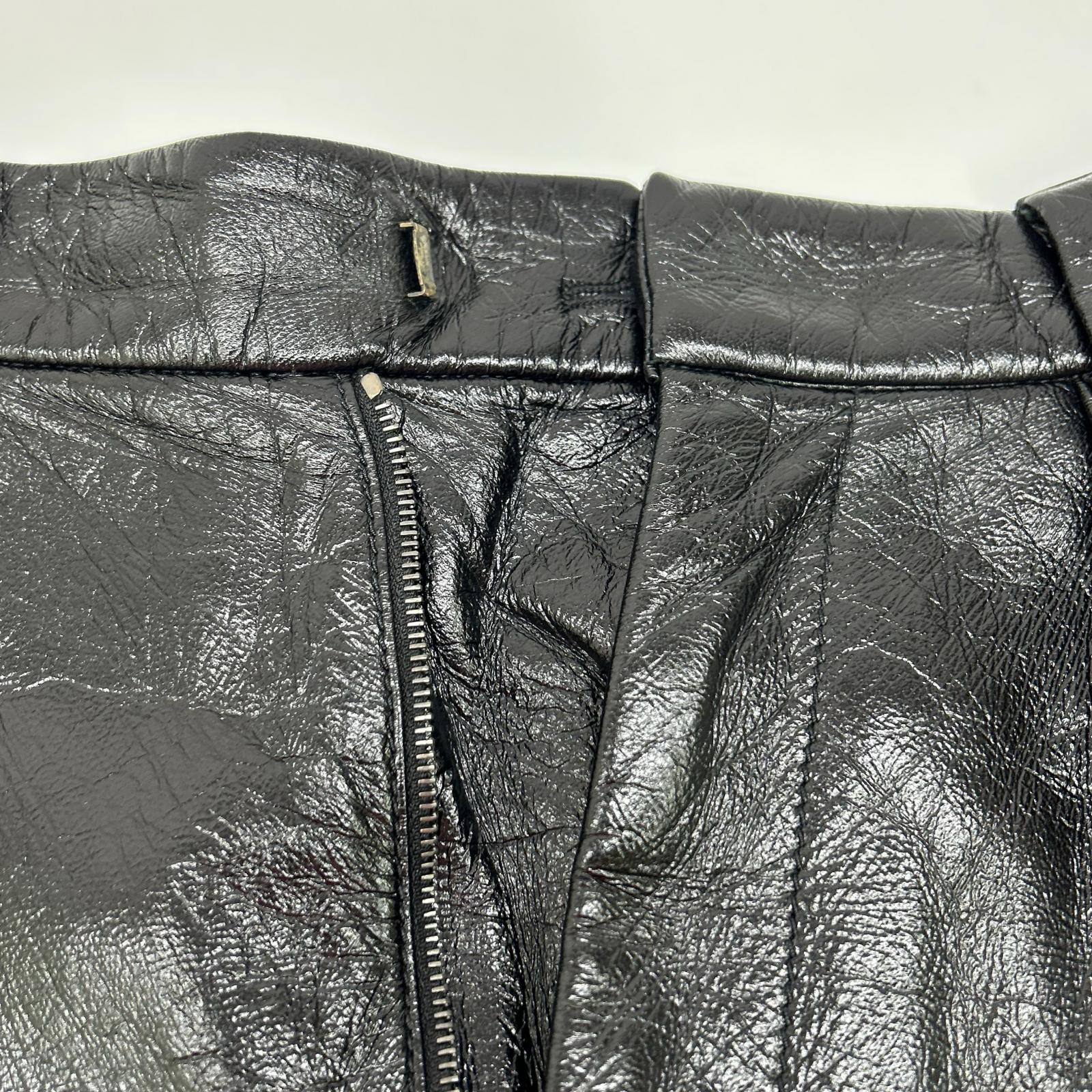 GIVENCHY ジバンシィ BM508460D9 ブラック ラムレザー パンツ ボトムス
