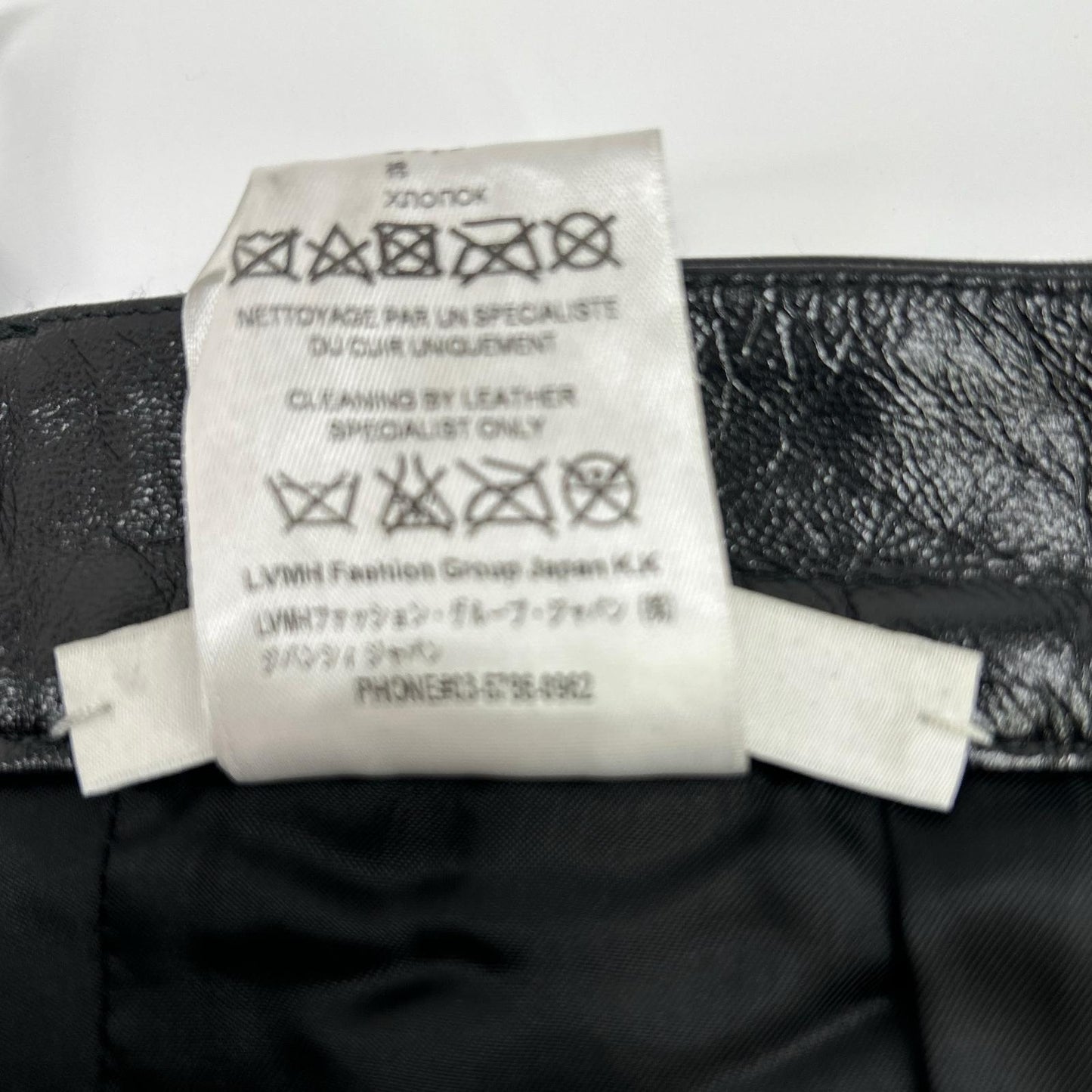 GIVENCHY ジバンシィ BM508460D9 ブラック ラムレザー パンツ ボトムス