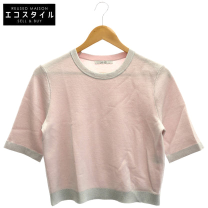 【SALE】 ANAYI アナイ 26年製 ピンク系 シアーラメ ダブルウィーブ プルオーバー トップス