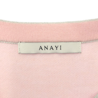 【SALE】 ANAYI アナイ 26年製 ピンク系 シアーラメ ダブルウィーブ プルオーバー トップス