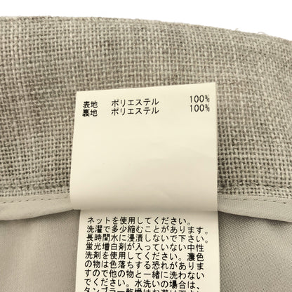 ANAYI アナイ 25年製 グレー カラミリネン ライクワイドパンツ ボトムス