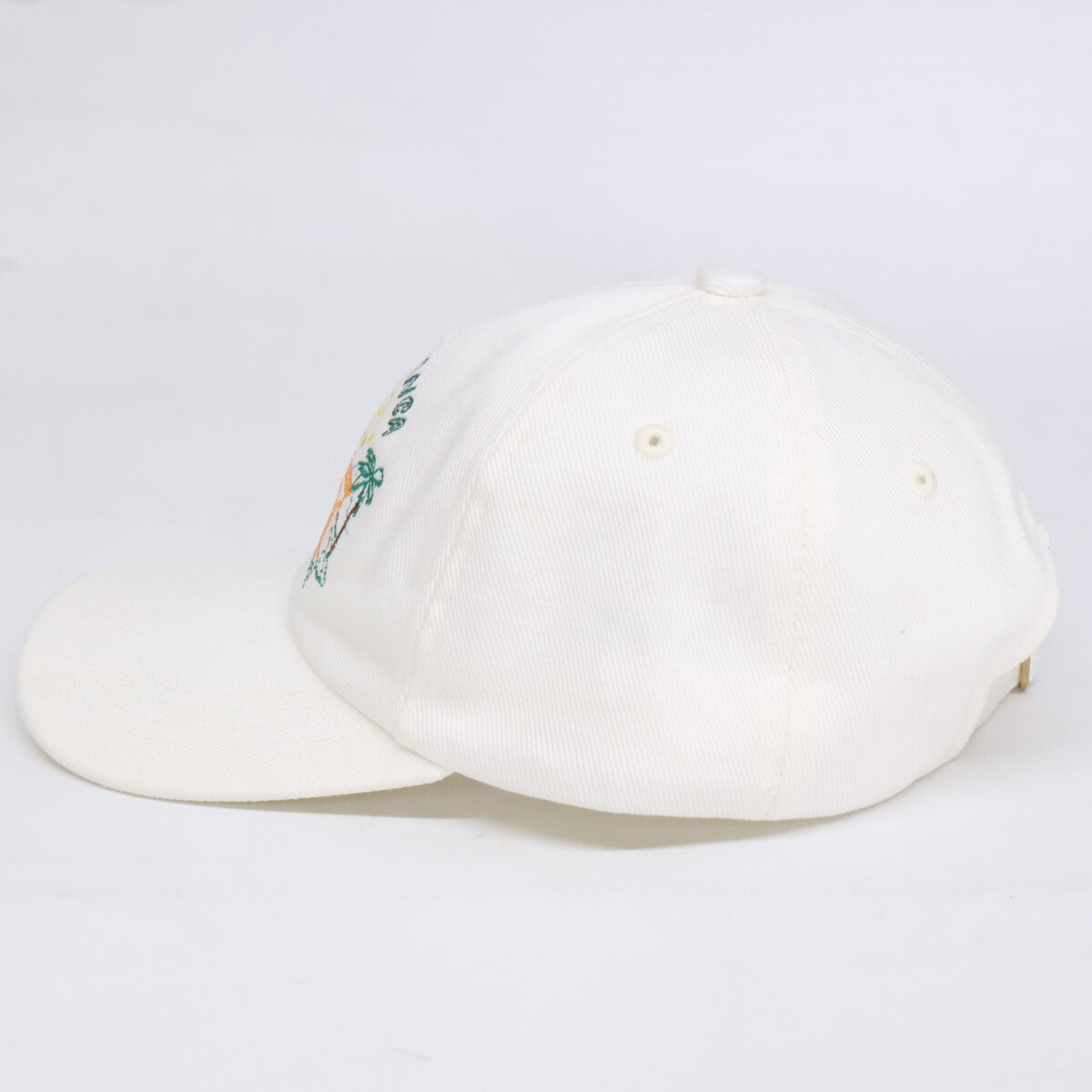 CASABLANCA カサブランカ 23SS AS23-HAT-002-11 TWILL School Of Beautiful Embroidered Cap 刺繍 ベースボール キャップ 帽子