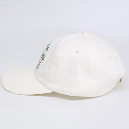 CASABLANCA カサブランカ 23SS AS23-HAT-002-11 TWILL School Of Beautiful Embroidered Cap 刺繍 ベースボール キャップ 帽子