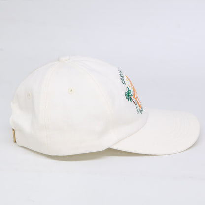 CASABLANCA カサブランカ 23SS AS23-HAT-002-11 TWILL School Of Beautiful Embroidered Cap 刺繍 ベースボール キャップ 帽子