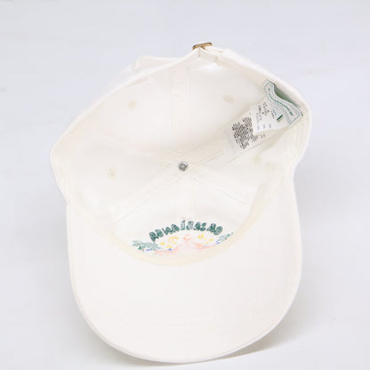 CASABLANCA カサブランカ 23SS AS23-HAT-002-11 TWILL School Of Beautiful Embroidered Cap 刺繍 ベースボール キャップ 帽子