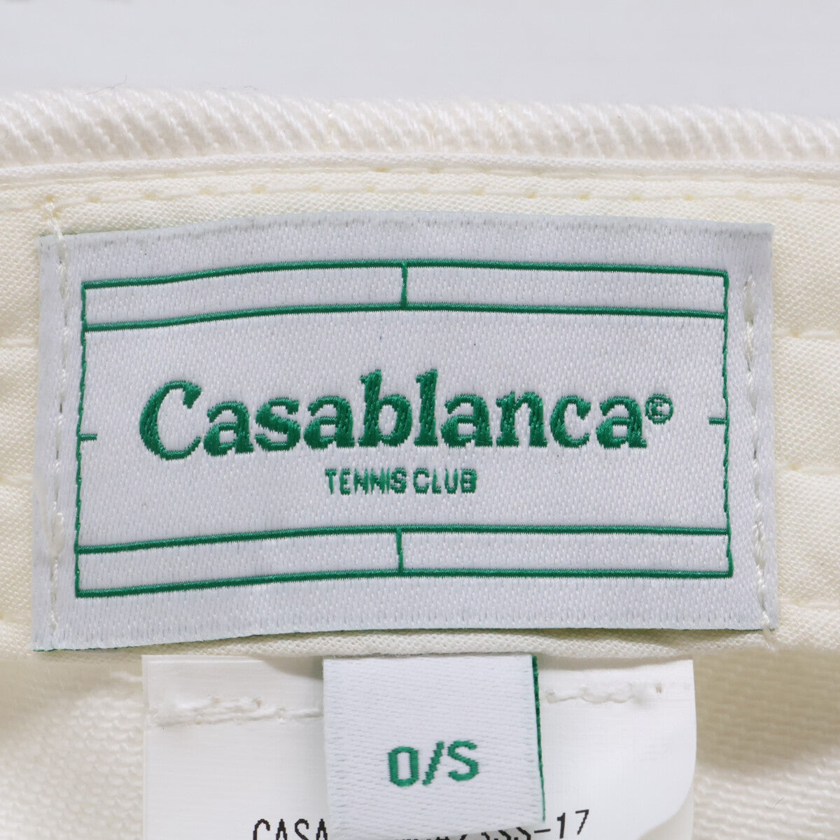 CASABLANCA カサブランカ 23SS AS23-HAT-002-11 TWILL School Of Beautiful Embroidered Cap 刺繍 ベースボール キャップ 帽子