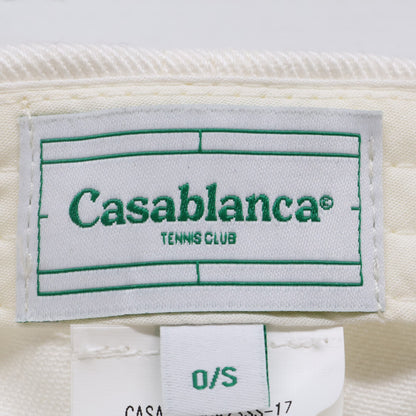 CASABLANCA カサブランカ 23SS AS23-HAT-002-11 TWILL School Of Beautiful Embroidered Cap 刺繍 ベースボール キャップ 帽子