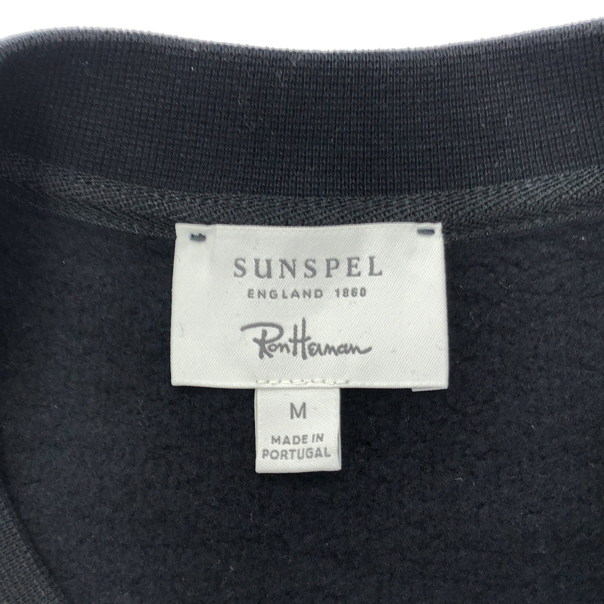SUNSPEL サンスペル ×ロンハーマン ブラック クルーネックスウェット トップス