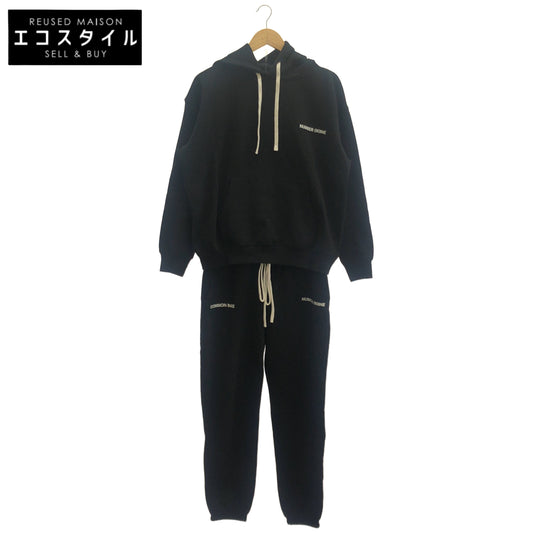 NUMBER (N)INE ナンバーナイン ×COMMON BASE ブラック エフォートレス フーディパーカー&スウェットパンツ ボトムス