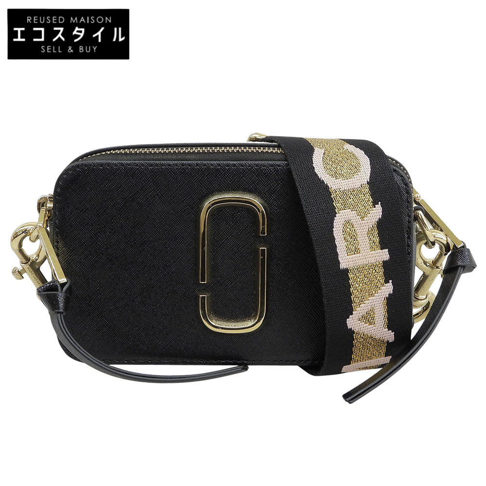 MARC JACOBS マーク ジェイコブス スナップショット レザー ショルダーバッグ レディース ブラック×ホワイト ショルダーバッグ