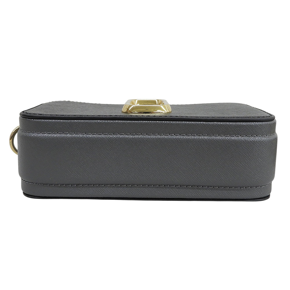 MARC JACOBS マーク ジェイコブス スナップショット レザー ショルダーバッグ レディース ブラック×ホワイト ショルダーバッグ