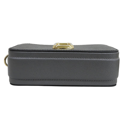 MARC JACOBS マーク ジェイコブス スナップショット レザー ショルダーバッグ レディース ブラック×ホワイト ショルダーバッグ