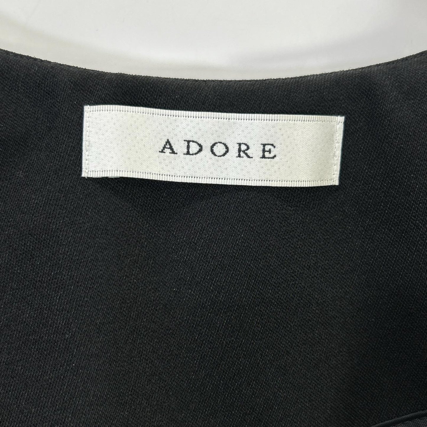 ADORE アドーア 25年 531-5110304 ブラック ドライカシドスノースリーブブラウス ベスト