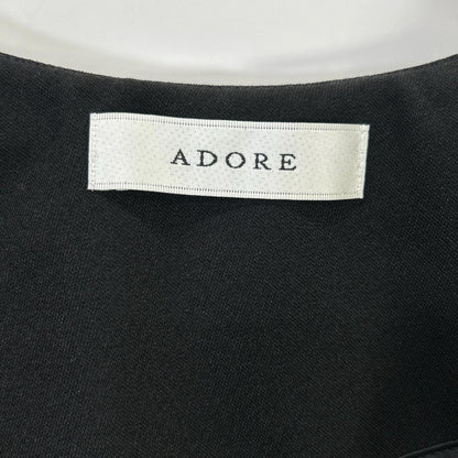 ADORE アドーア 25年 531-5110304 ブラック ドライカシドスノースリーブブラウス ベスト