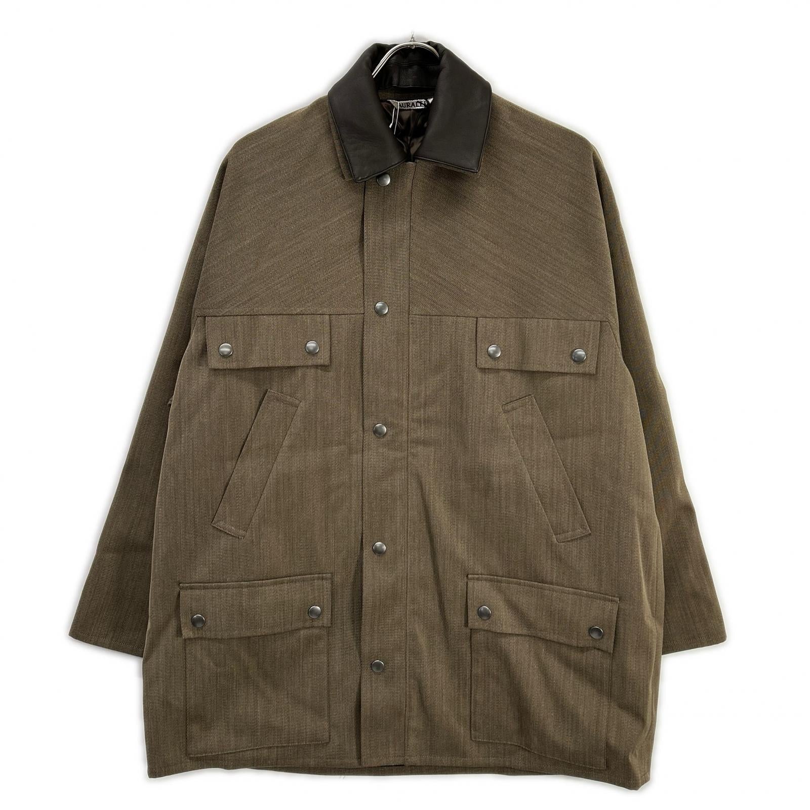 AURALEE オーラリー 24AW A24AB04YG ブラウン WOOL CAVARLY TWILL LAMINATE HUNTING BLOUSON ジャケット