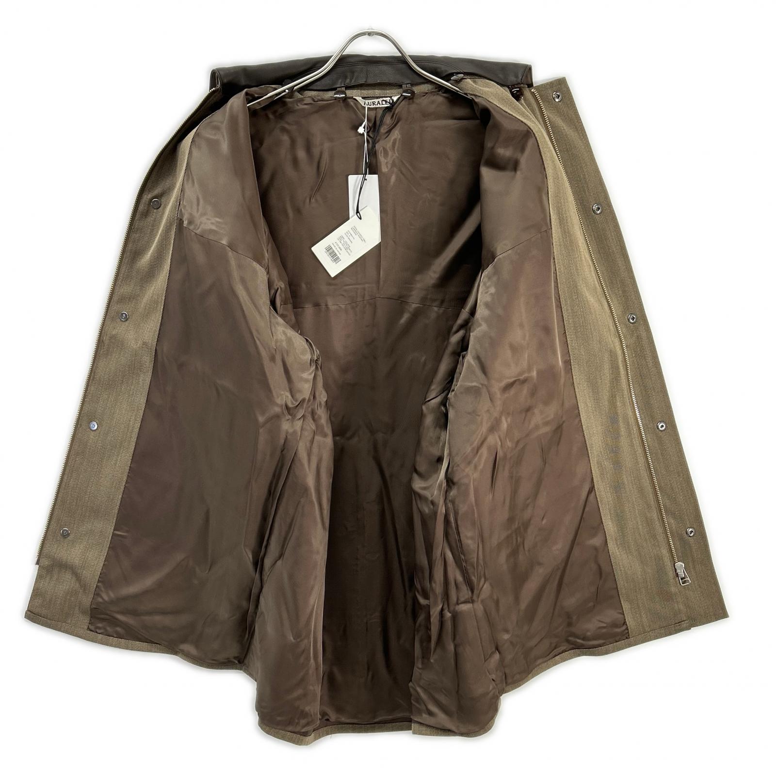 AURALEE オーラリー 24AW A24AB04YG ブラウン WOOL CAVARLY TWILL LAMINATE HUNTING BLOUSON ジャケット