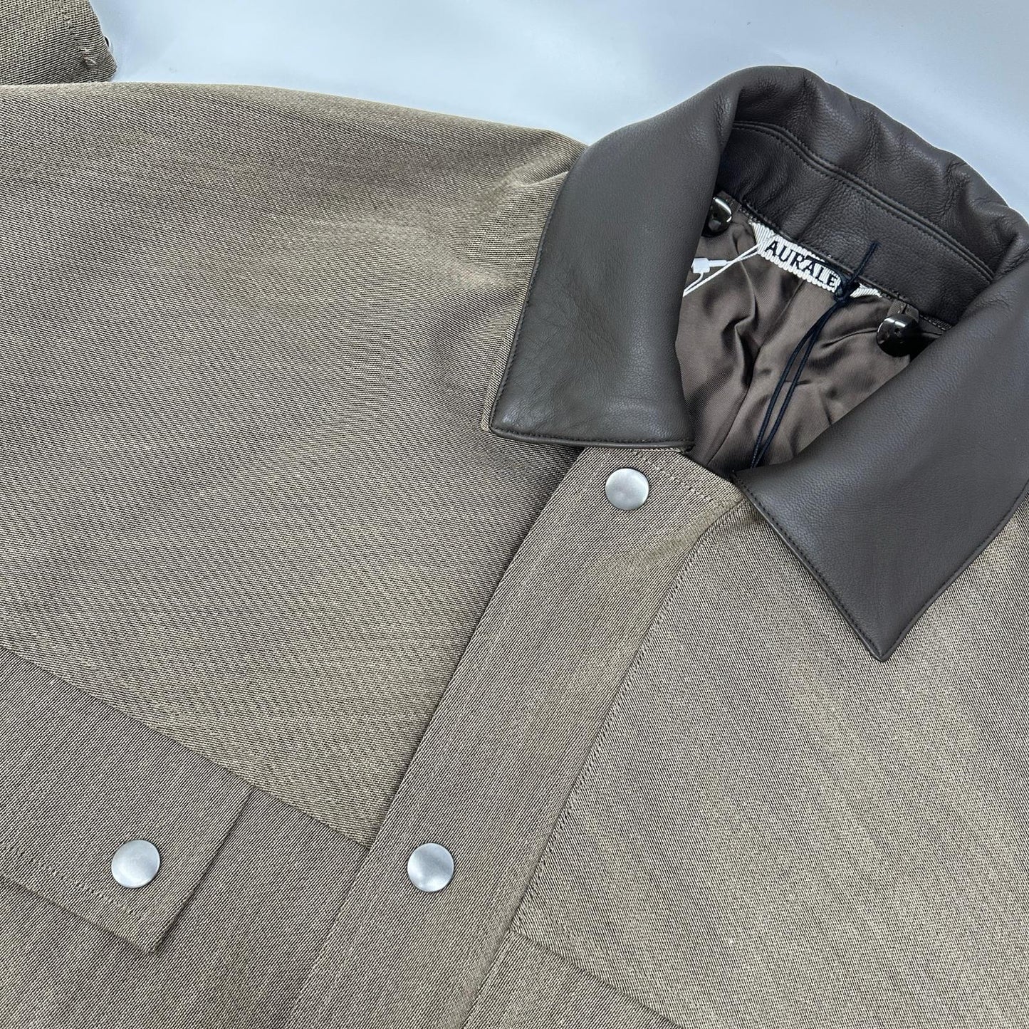 AURALEE オーラリー 24AW A24AB04YG ブラウン WOOL CAVARLY TWILL LAMINATE HUNTING BLOUSON ジャケット