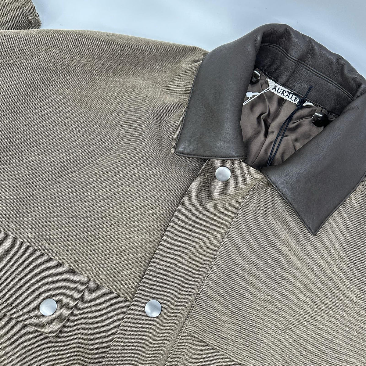 AURALEE オーラリー 24AW A24AB04YG ブラウン WOOL CAVARLY TWILL LAMINATE HUNTING BLOUSON ジャケット