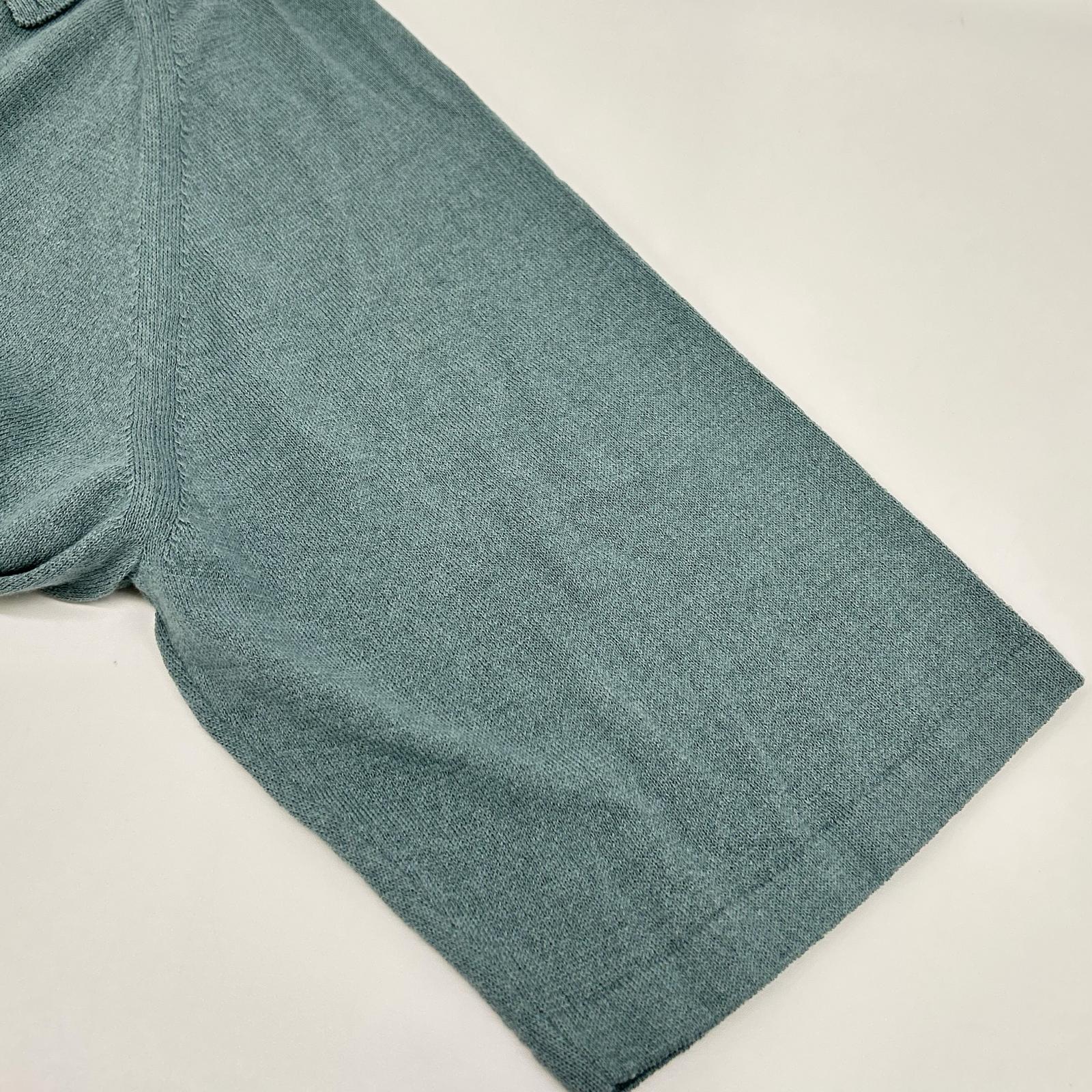 NIKKI ESSENTIAL PIECES ニッキエッセンシャルピーシーズ NEP-SS2530 25SS ブルー ニットポロトップス トップス