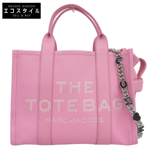 MARC JACOBS マーク ジェイコブス ミディアム トートバッグ チェーンストラップ付 レザー レディース ピンク トートバッグ