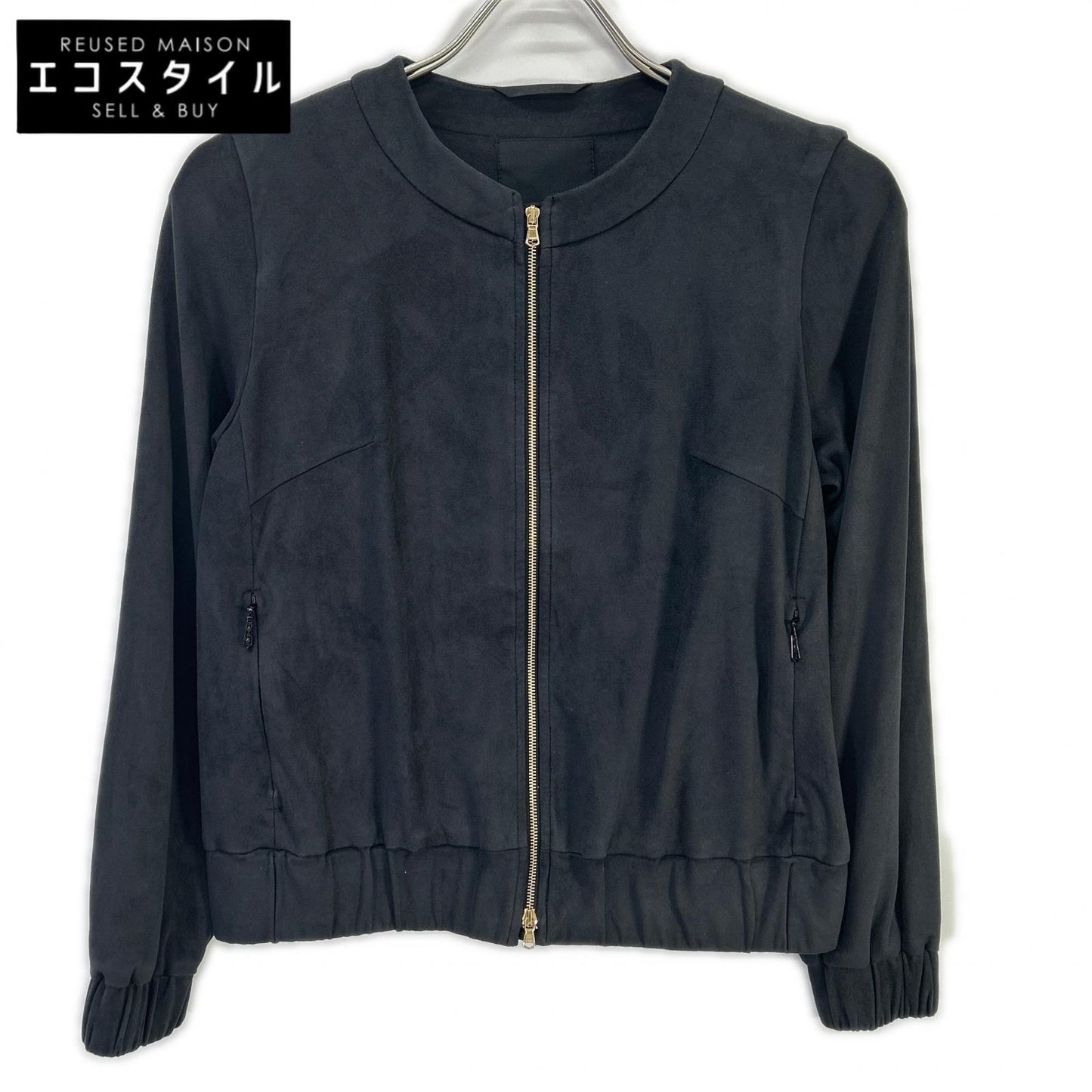 TATRAS タトラス LTA18A4644 ブラック BLAZER ノーカラー スエード ジャケット ジャケット