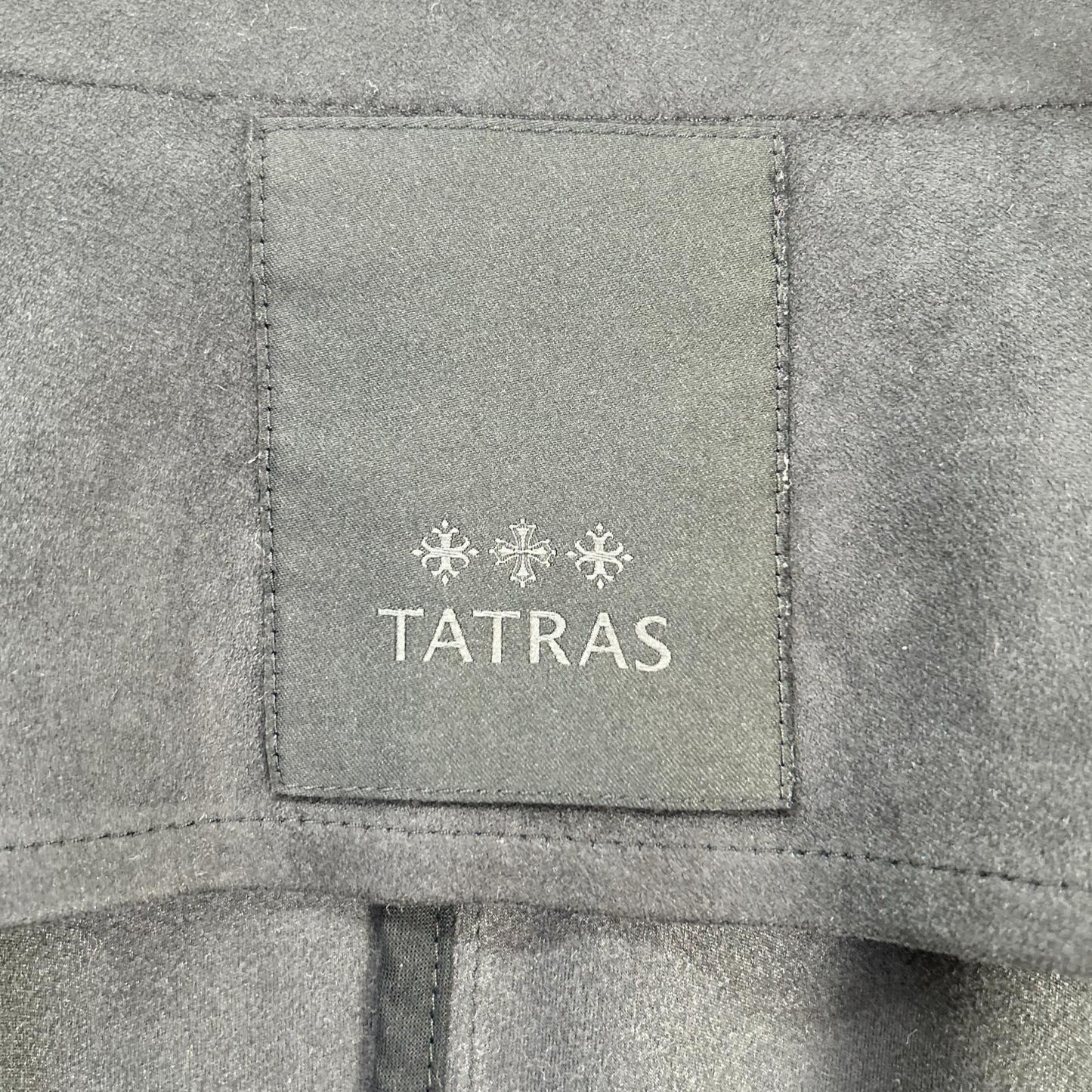TATRAS タトラス LTA18A4644 ブラック BLAZER ノーカラー スエード ジャケット ジャケット