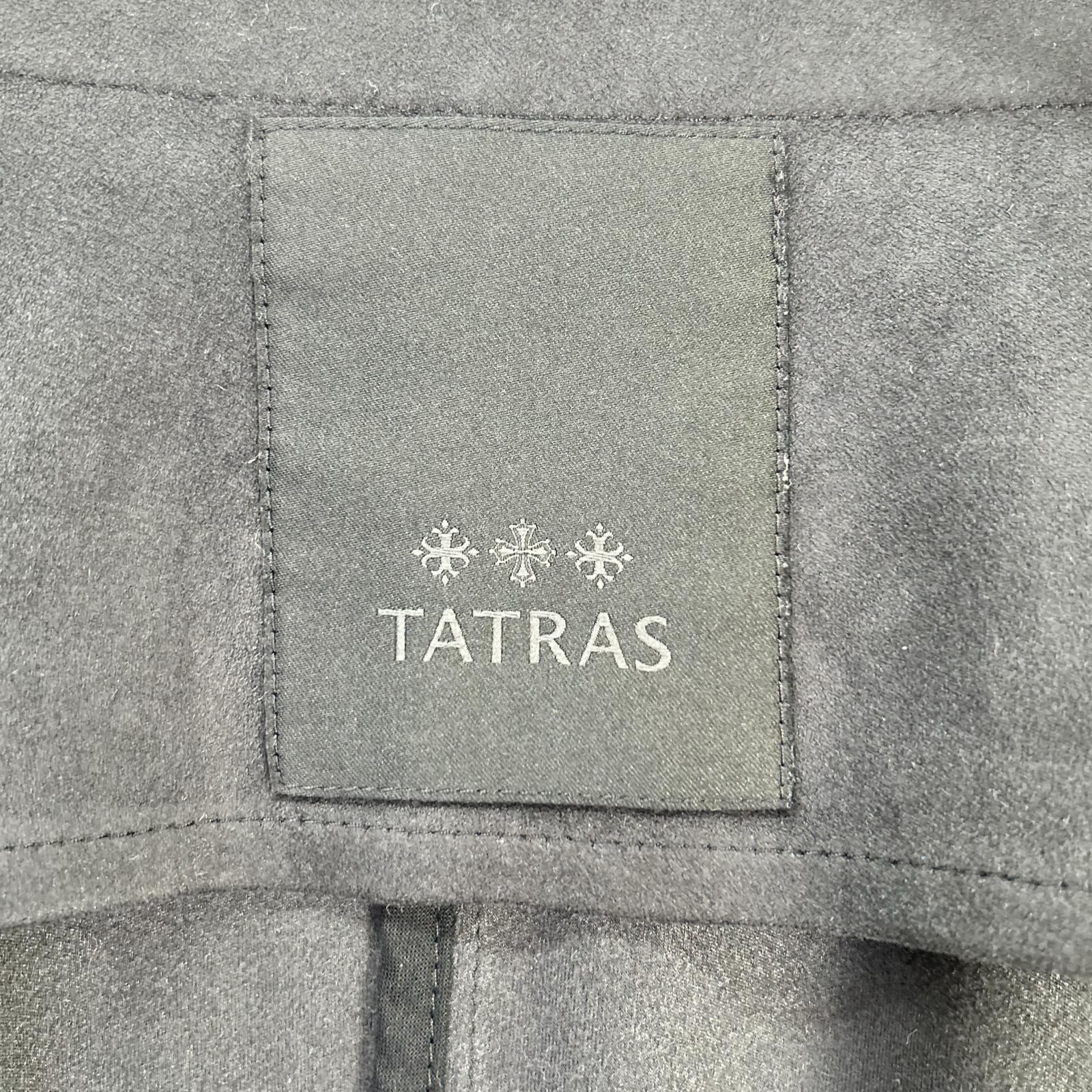 TATRAS タトラス LTA18A4644 ブラック BLAZER ノーカラー スエード ジャケット ジャケット