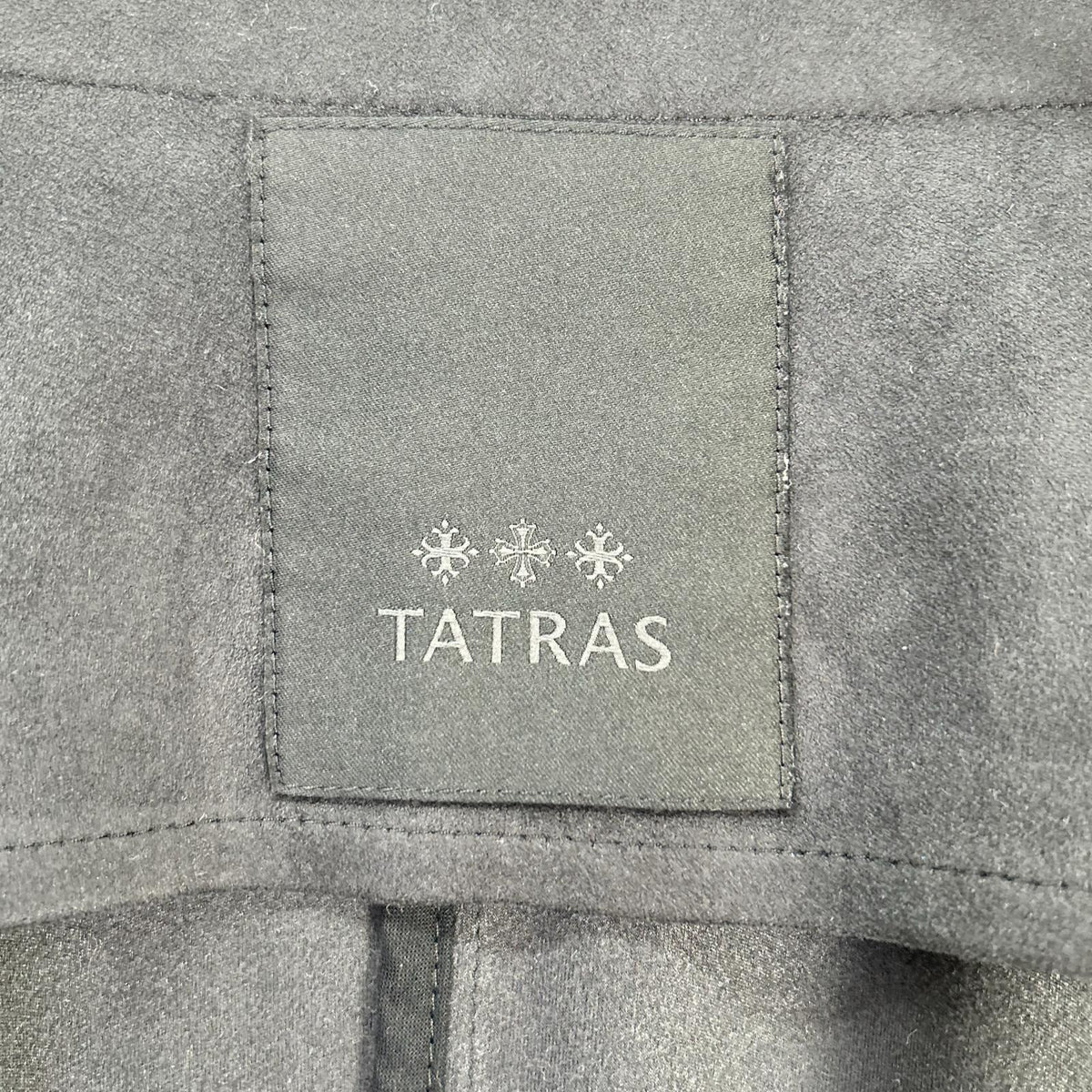 TATRAS タトラス LTA18A4644 ブラック BLAZER ノーカラー スエード ジャケット ジャケット